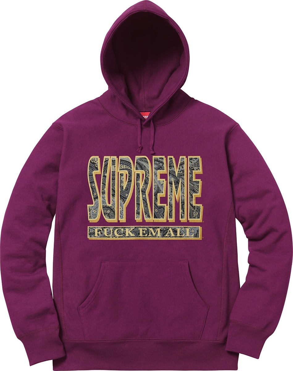 Paisley Fuck Em All Hooded Sweatshirt view 3